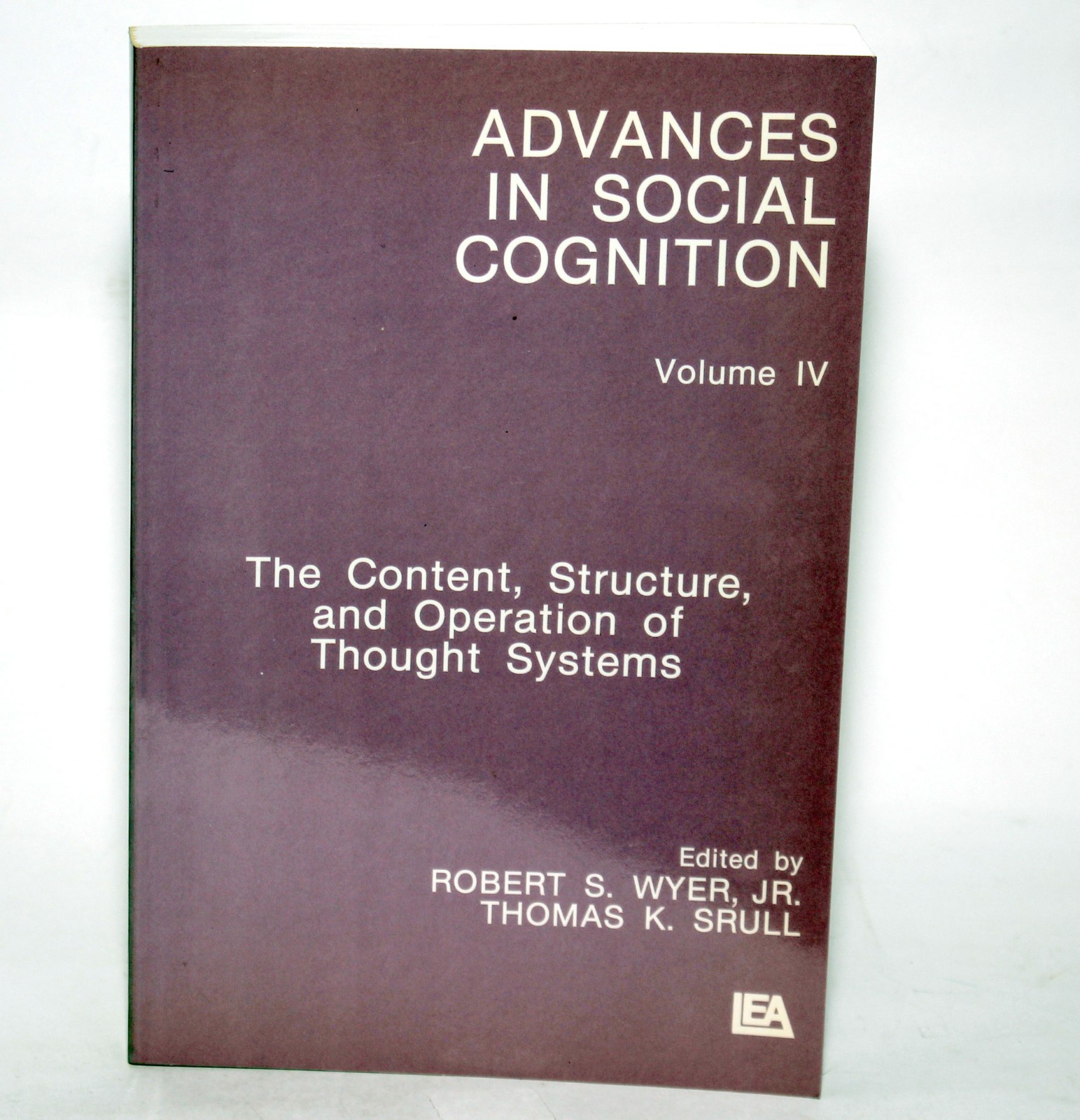 ADVANCES IN SOCIAL COGNITION VOLS I-IV 4 book set by R.S Wyer Jr. & T K Srull