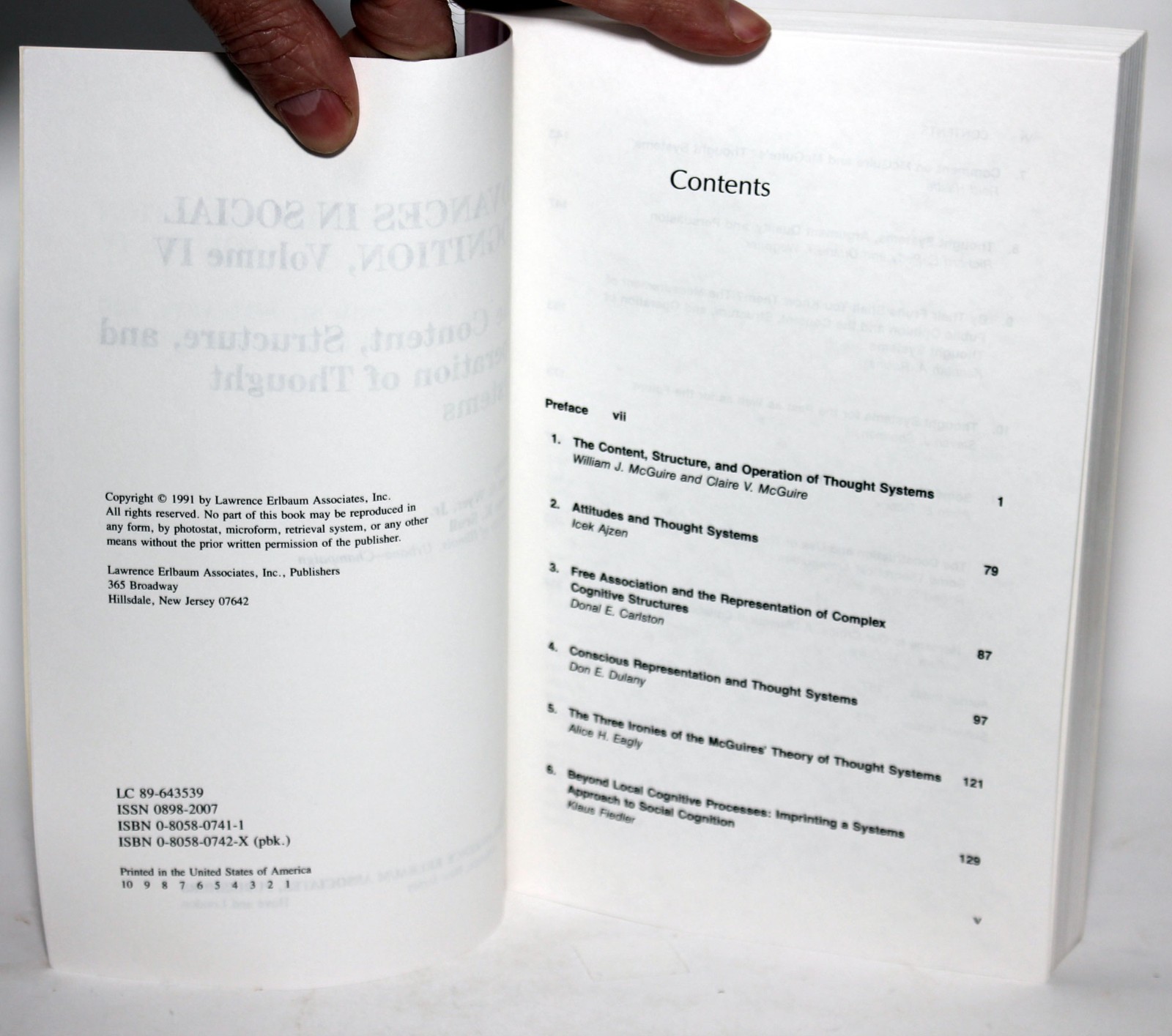 ADVANCES IN SOCIAL COGNITION VOLS I-IV 4 book set by R.S Wyer Jr. & T K Srull