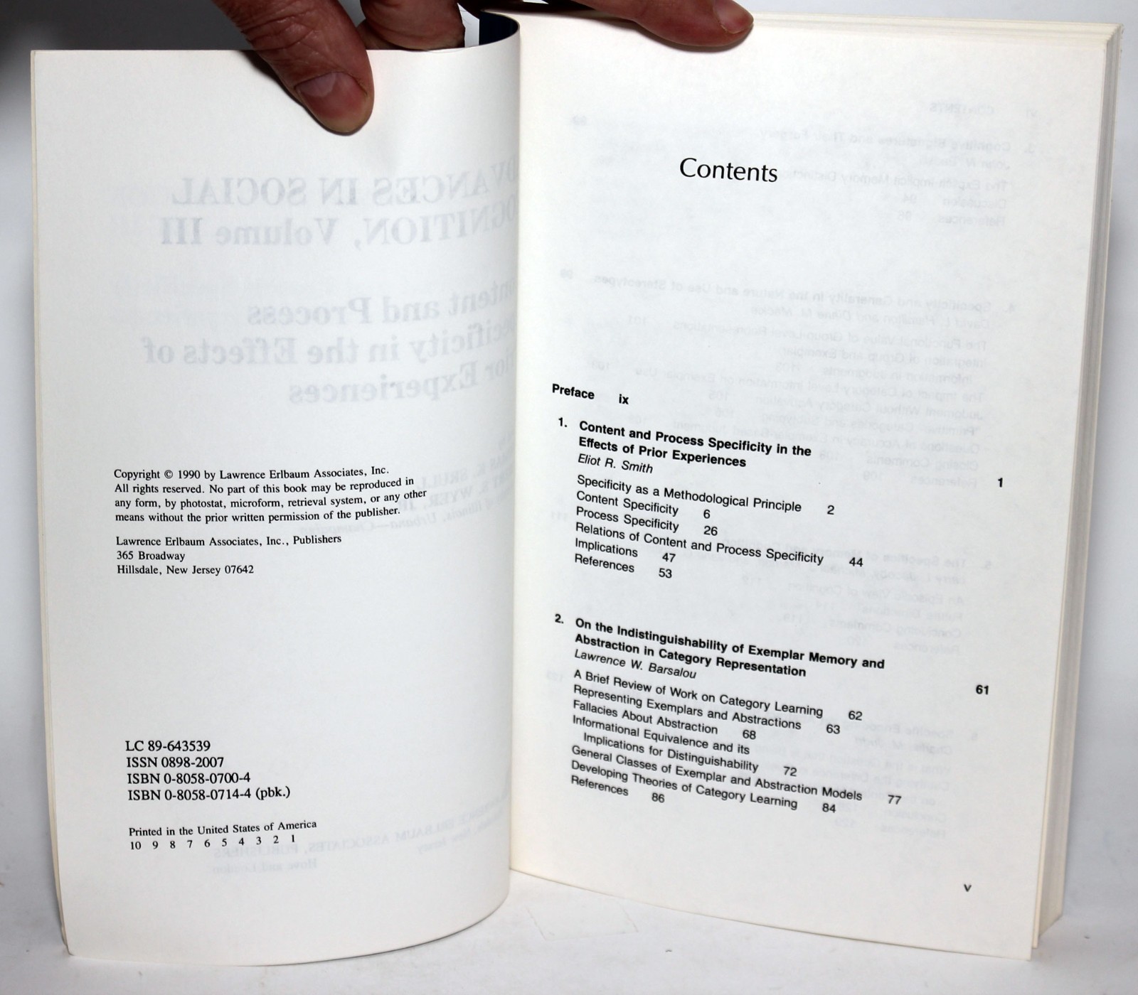 ADVANCES IN SOCIAL COGNITION VOLS I-IV 4 book set by R.S Wyer Jr. & T K Srull