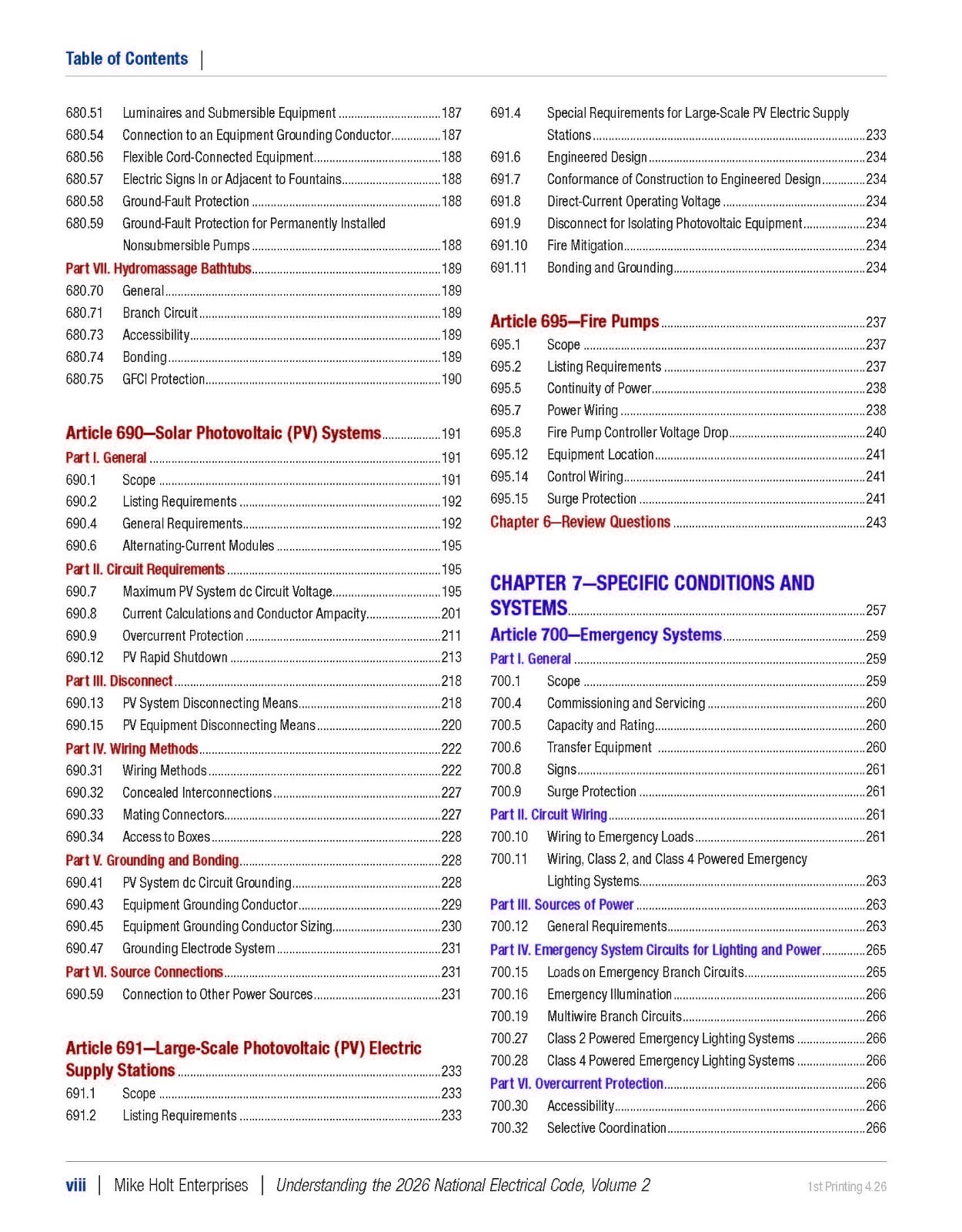 2026 Understanding the NEC, Volume 1 & 2 Textbook Set