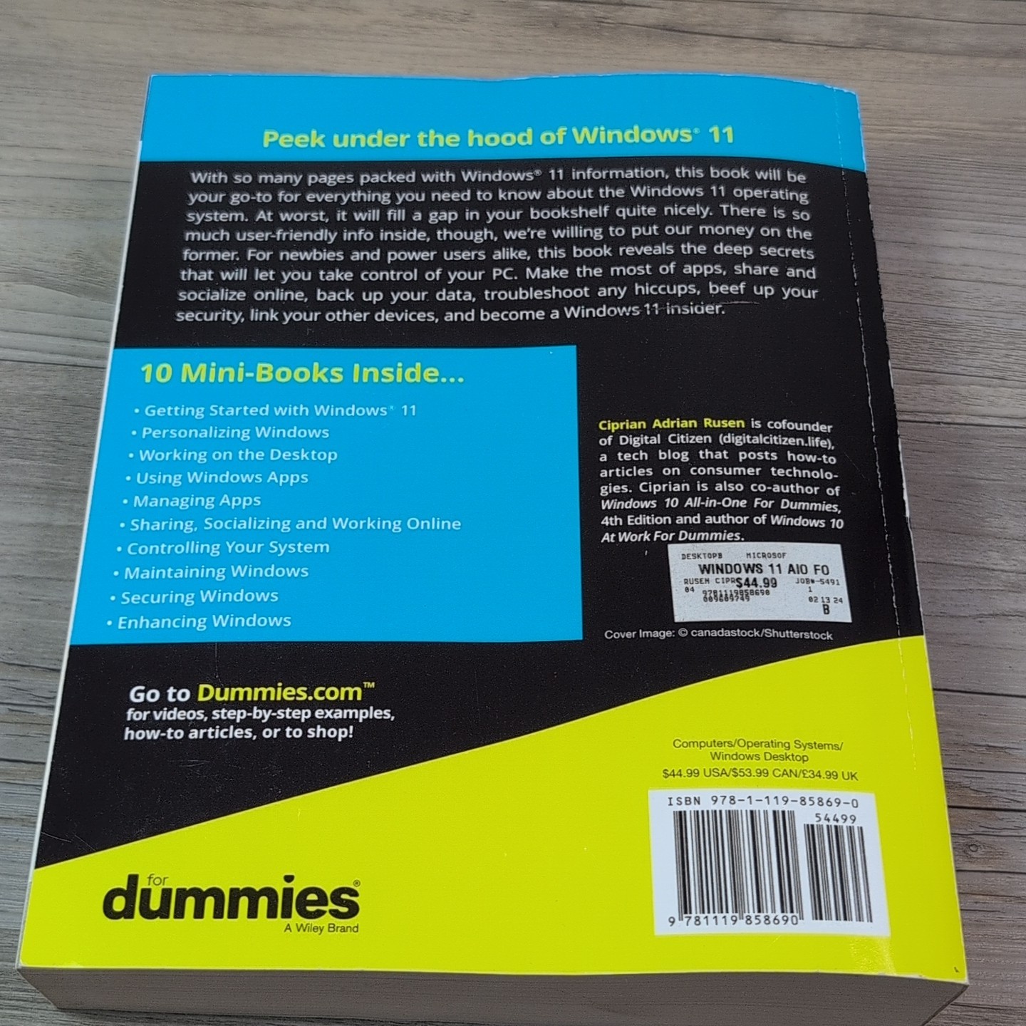 Windows 11 All-in-One For Dummies 10 Books In One Rusen, Ciprian Adrian