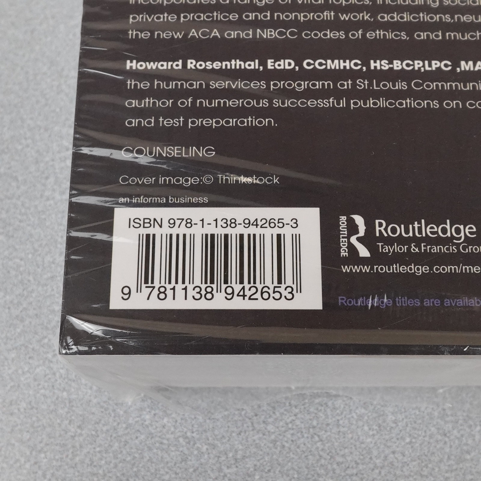 Encyclopedia of Counseling 4th Edition by Howard Rosenthal Paperback New